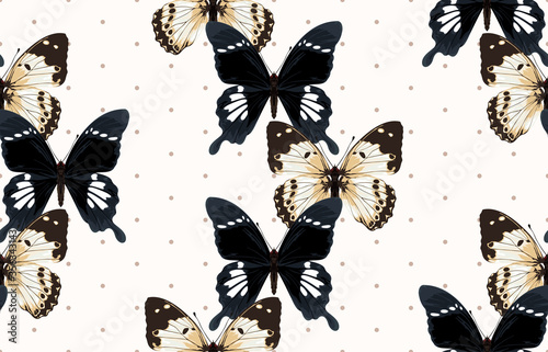 Seamless butterfly patterns. © Karmina