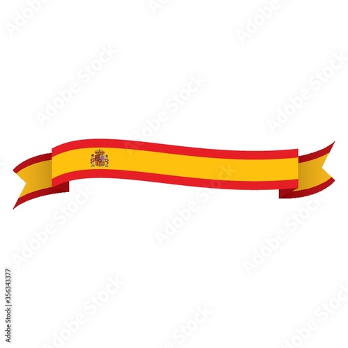spain flag ribbon
