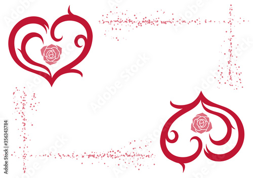 ハート（薔薇）