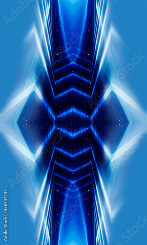 Abstract blue dark backgrou...