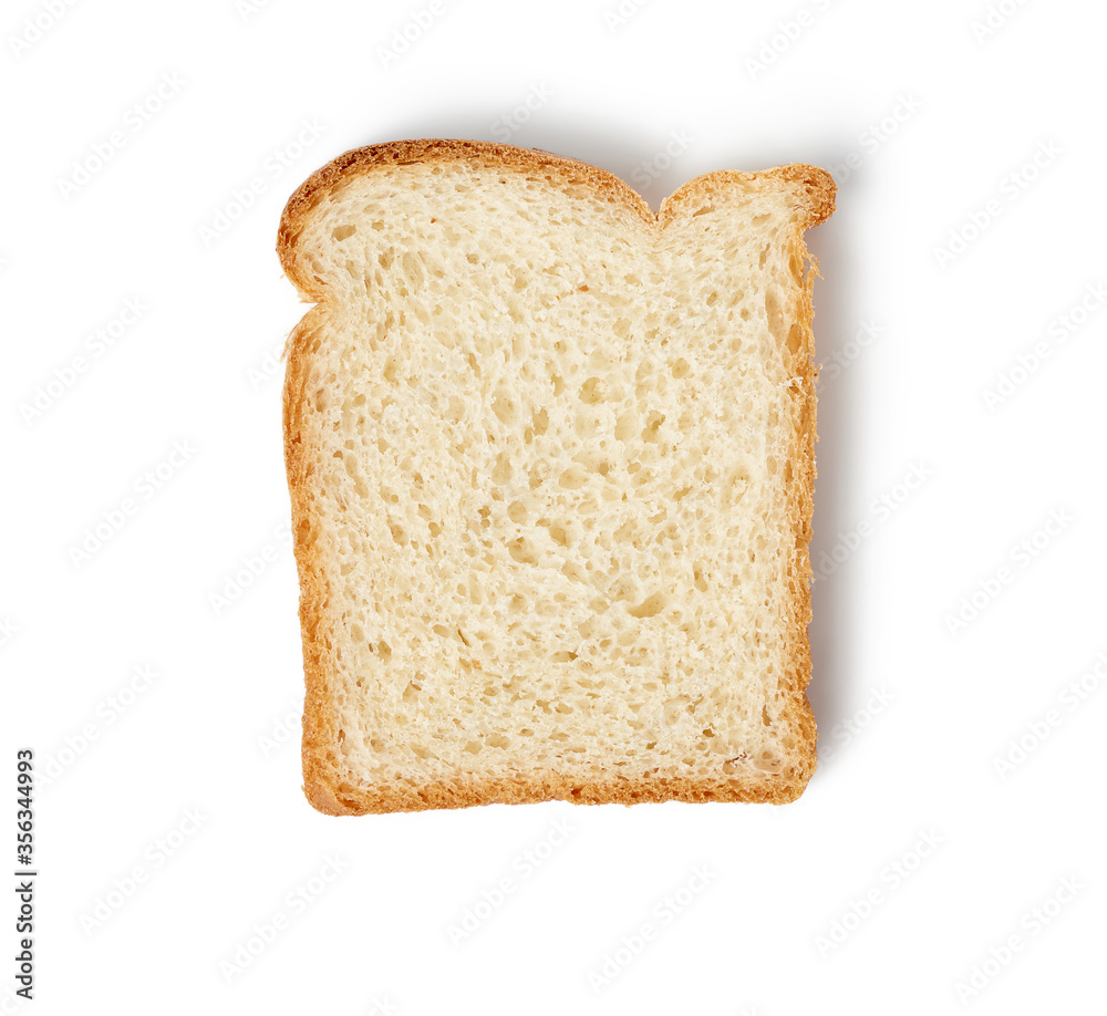 fresh square slice of bread made from white wheat flour fresh square slice of bread made from white wheat flour
