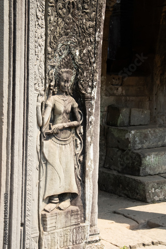 02.02.2020 - Dancers sculpture
relief, Angkor Archaeological Park, Angkor Thum, Siem Reap Province, Cambodia