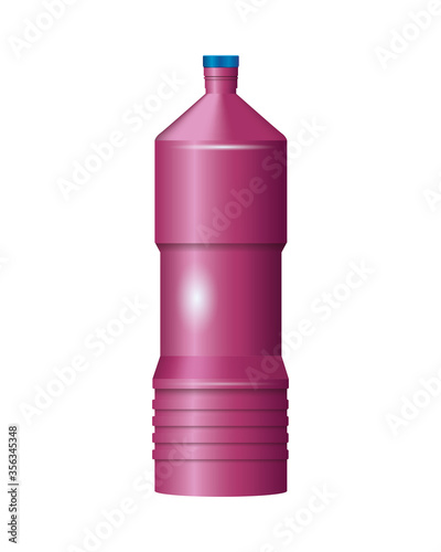 bottle product with metalic purple color