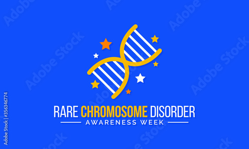Vector illustration on the theme of Rare Chromosome disorder awareness week observed each year during July.