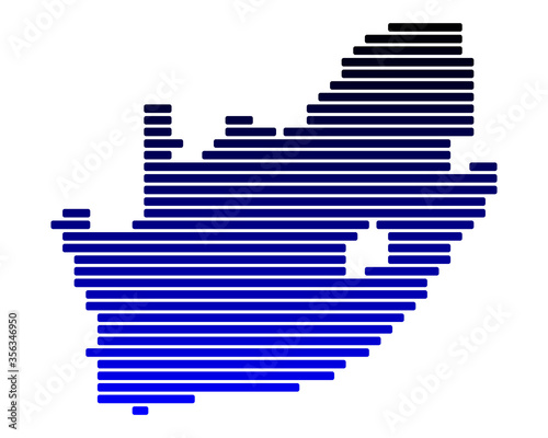 Karte von Südafrika