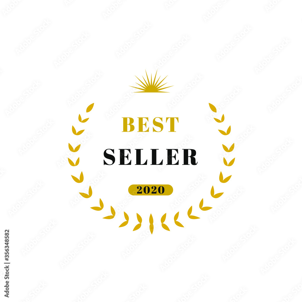 Best seller icon and logo design. Best seller round badge isolated on white background. Vector illustration Best seller icon and logo design. Best seller round badge isolated on white background. Vector illustration