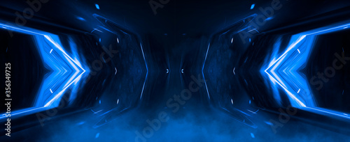 Abstract blue dark backgrou...