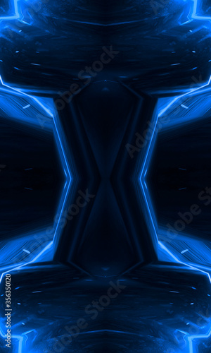 Abstract blue dark backgrou...
