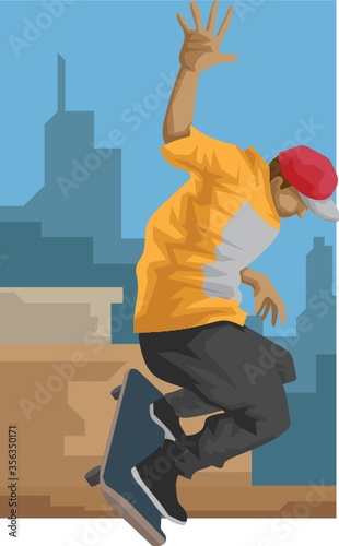 boy skateboarding