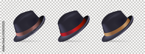 Happy Father’s Day Background for Greeting card Vector illustration with Men Hats