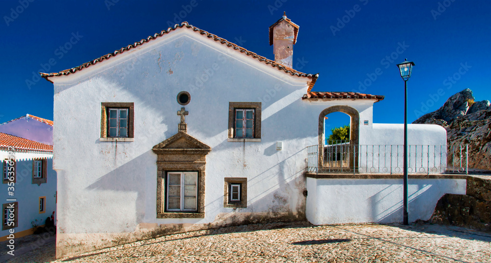 Architecture traditionnelle d'Alentejo à Marvão, Portugal