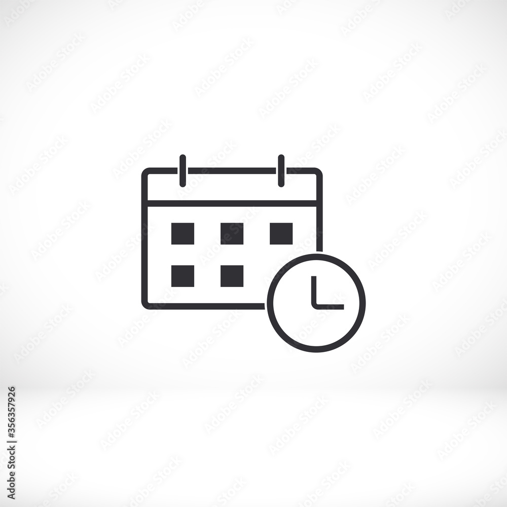 calendar icon. Vector Eps 10 month date illustration Flat Design calendar icon. Vector Eps 10 month date illustration Flat Design