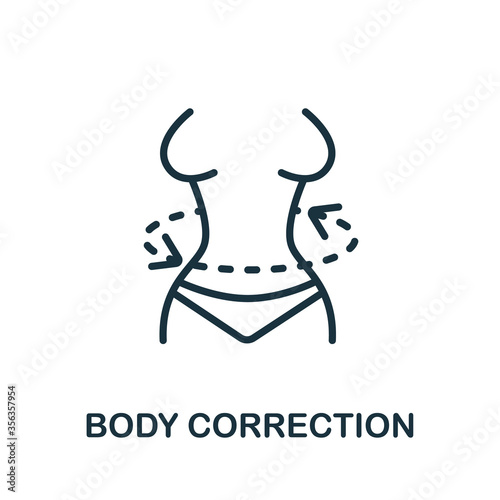Body Correction icon. Simple element from cosmetology collection. Creative Body Correction icon for web design, templates, infographics and more