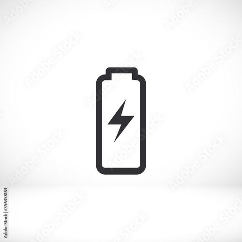battery icon. Vector EPS 10. Lorem Ipsum Design Flat. linear work. battery icon. battery recharging