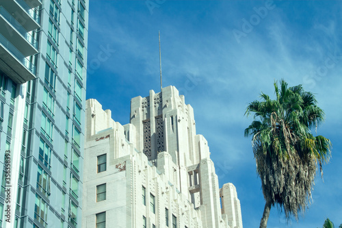 California Los Angeles Blue Skyy Buildings Condo and Historic photo