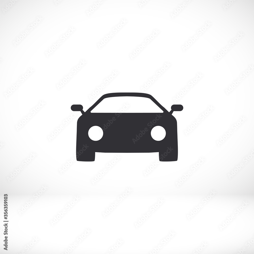 Machine outline line icon isolated on beautiful background. Car symbol for website design,logo, user interface. Editable stroke. Vector transport illustrator. EPS 10 line. car