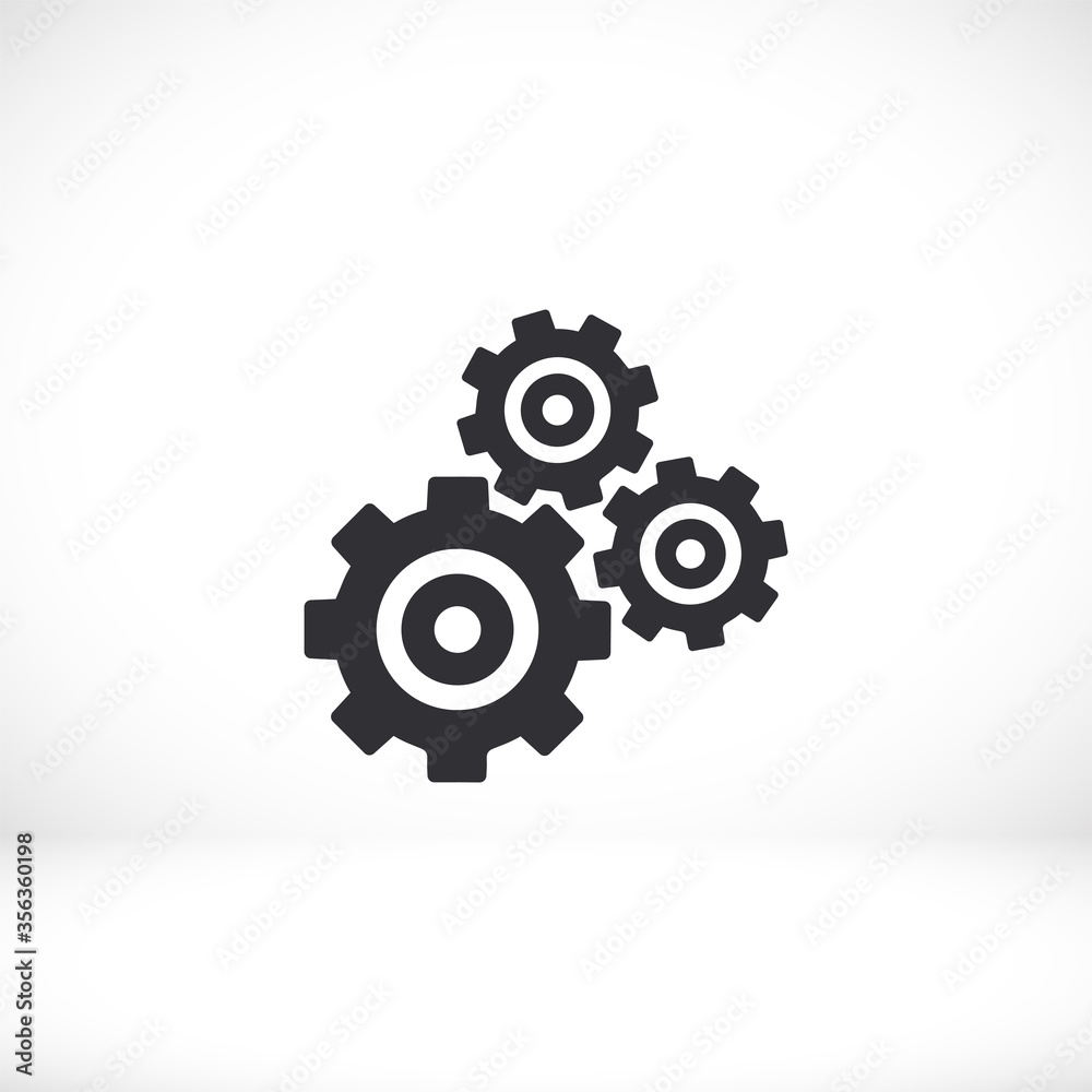 Gear icon. gear half. Vector graphics display work style. clipped gear vector graphics. for your site 10 eps Gear icon. gear half. Vector graphics display work style. clipped gear vector graphics. for your site 10 eps