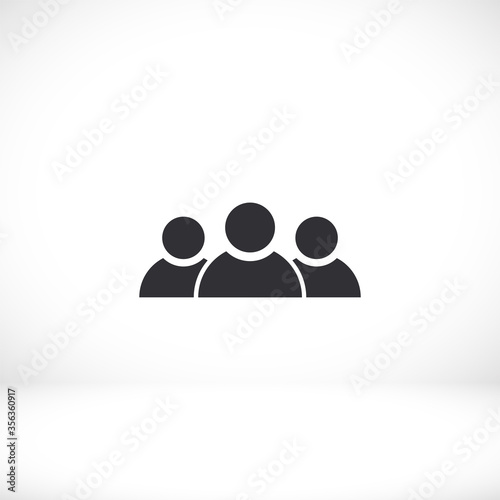 Business people icon. group of persons. people. Vector graphics. human icon work done for your use. 10 eps