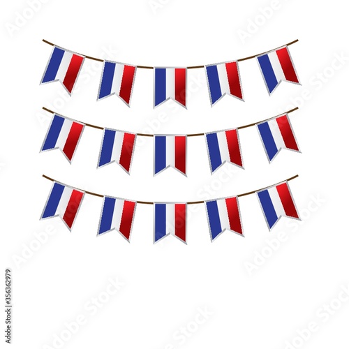 france flag buntings