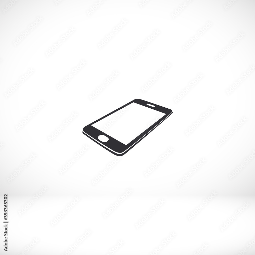 Smartphone icon in trendy flat style. Mobile phone icon. Phone symbol for your website design, smartphone smartphone logo, application in the phone. Vector illustration, EPS 10.