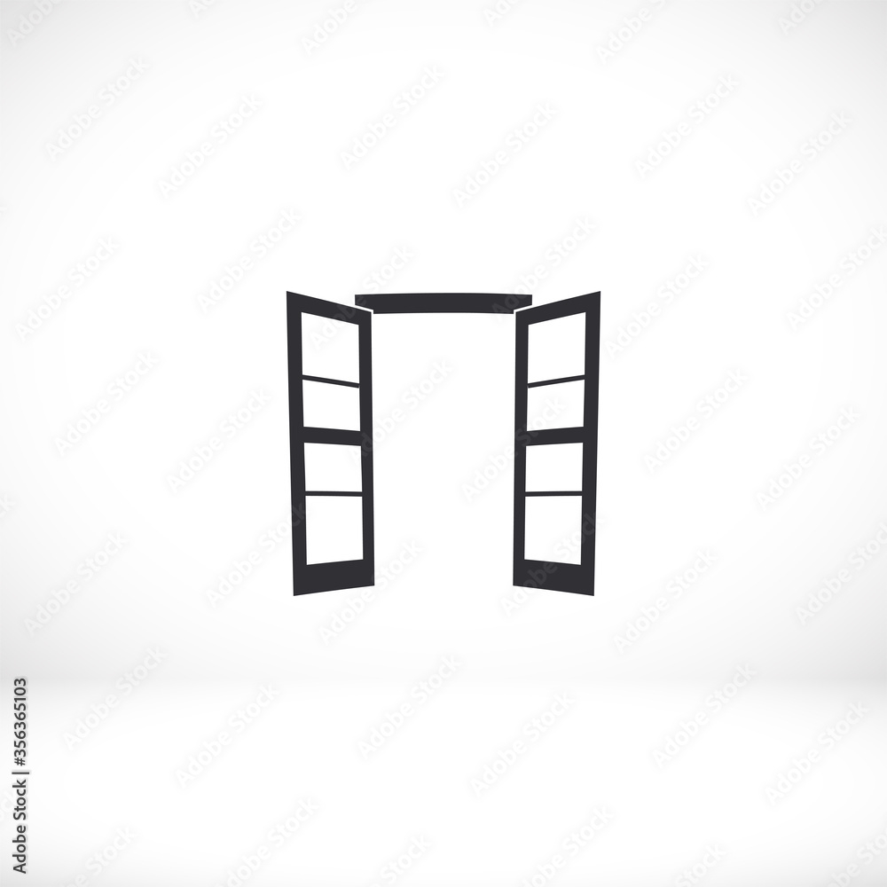 Door icon. Vector  Eps 10 . Lorem Ipsum Flat Design