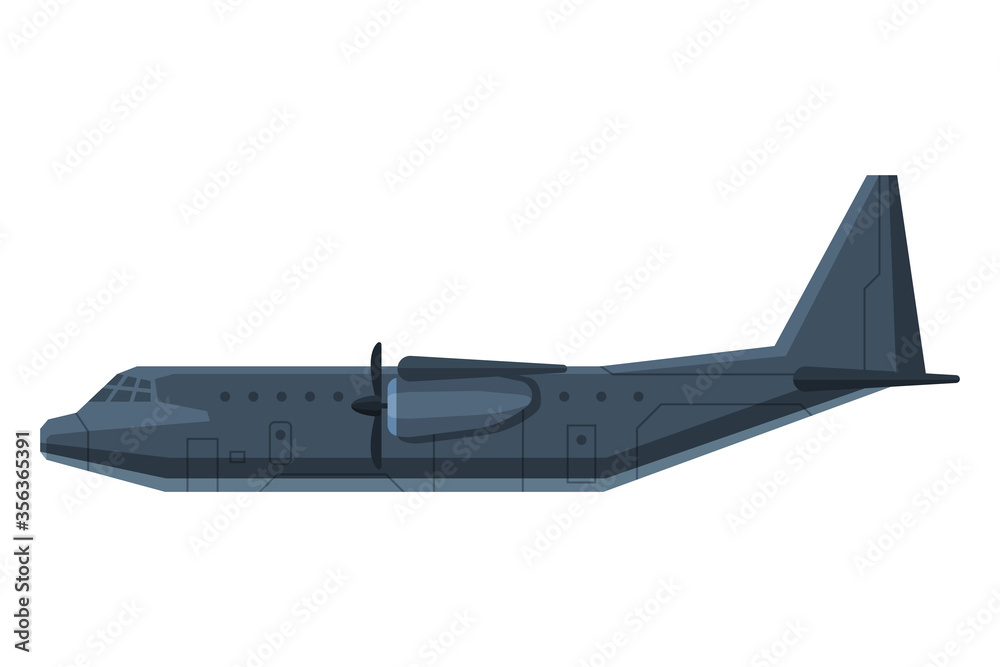 Modern Military Fighter Aircraft Jet, Special Aviation Transport Flat Vector Illustration Modern Military Fighter Aircraft Jet, Special Aviation Transport Flat Vector Illustration