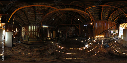 Abandoned Urbex BARN HDRI Panorama