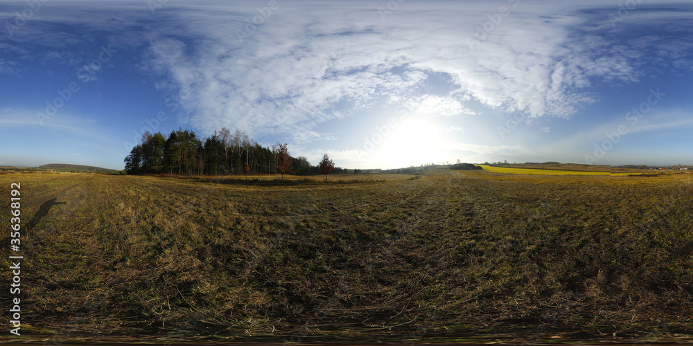 Meadows in Autumn HDRI Panorama