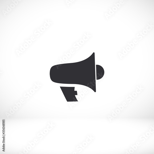 loudspeaker icon. Vector shout. Eps 10 volume. flat design. the work is done for your use for your purposes and purposes.