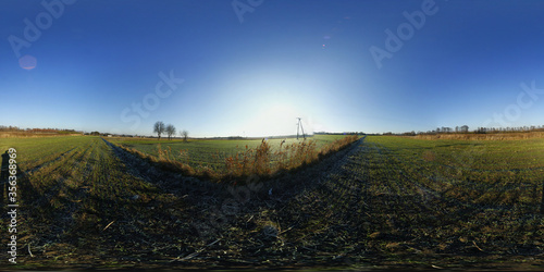 Village Spring Landscapes HDRI Panorama