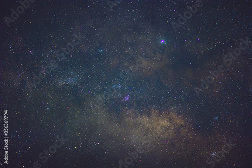 Clear shot of the galactic center of Milky Way