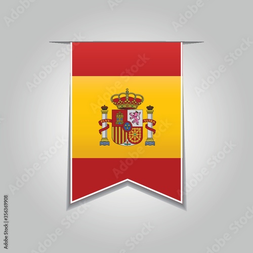 spain flag pennant