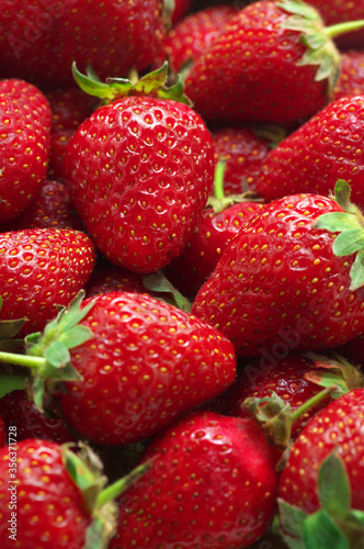 Heap of strawberries close-up