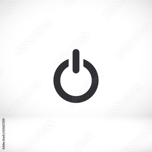 Outline power icon isolated on background. Power symbol for website design, mobile app, logo, power user interface. Editable stroke. Vector illustration. Eps10 power