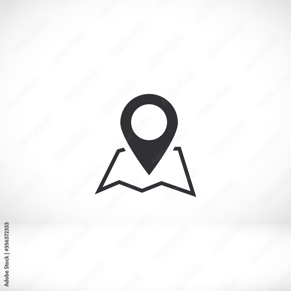 map Search icon vector . Lorem Ipsum Flat Design map Search icon vector . Lorem Ipsum Flat Design