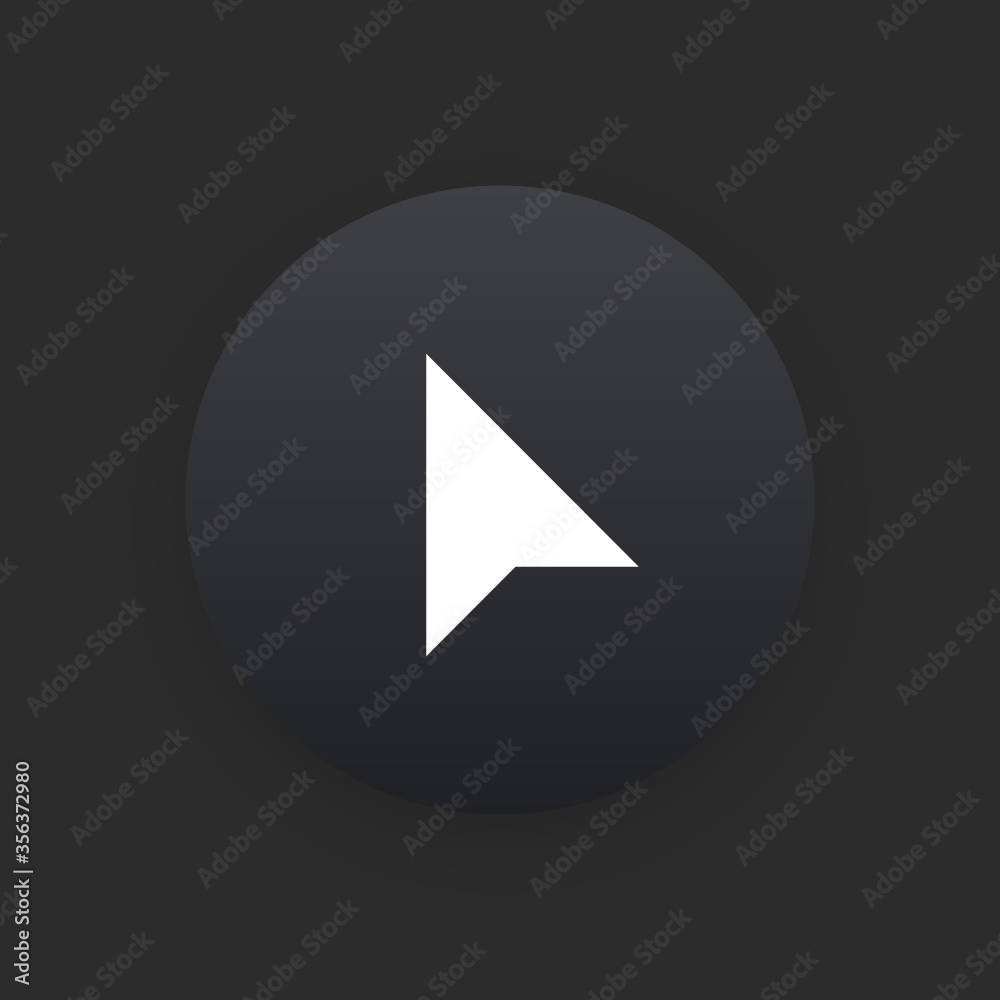 Cursor - Matte Black Web Button Cursor - Matte Black Web Button