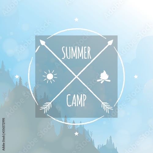summer camp label