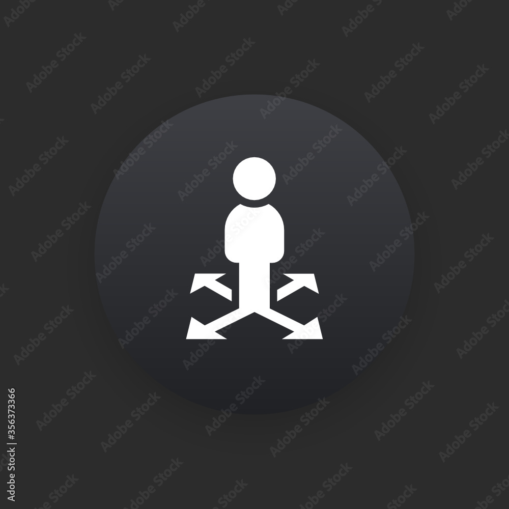 Business Direction - Matte Black Web Button Business Direction - Matte Black Web Button