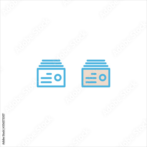 account profile panel icon flat vector logo design trendy
