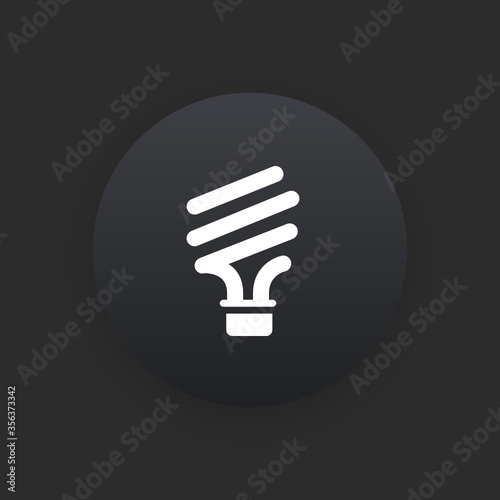 Fluorescent -  Matte Black Web Button