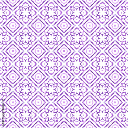 Chevron watercolor pattern. Purple fetching boho 