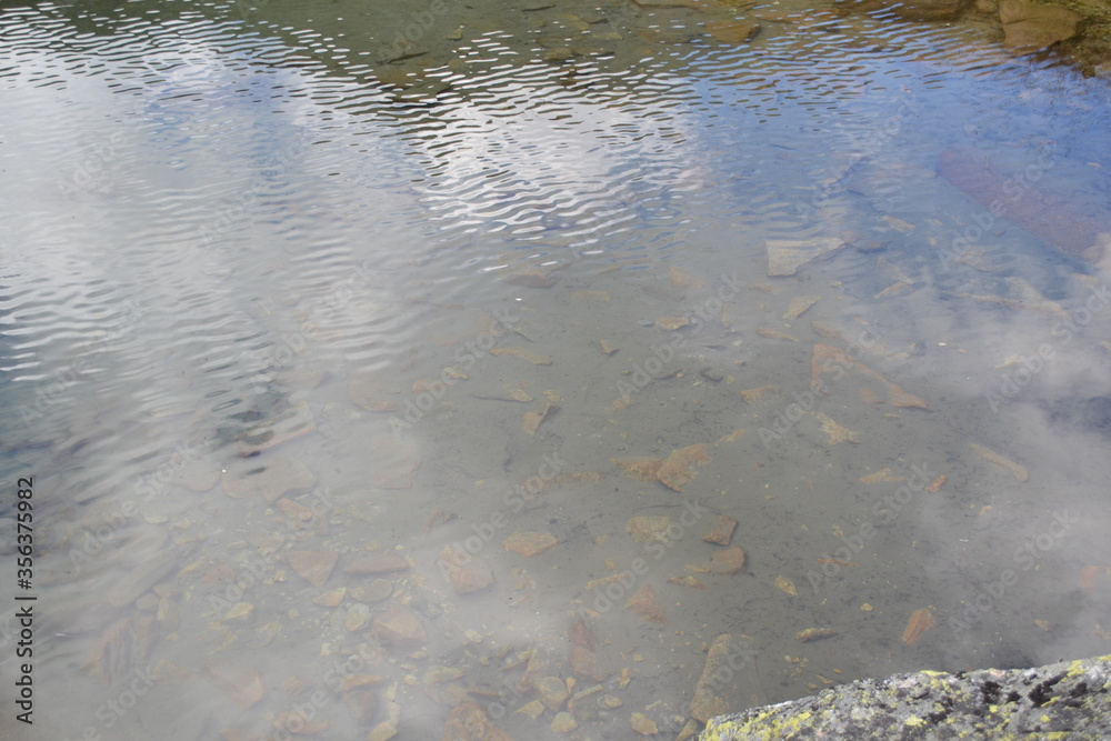 water flowing into the water