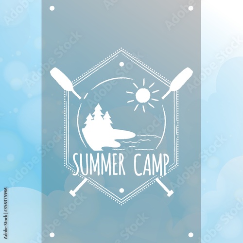 summer camp label