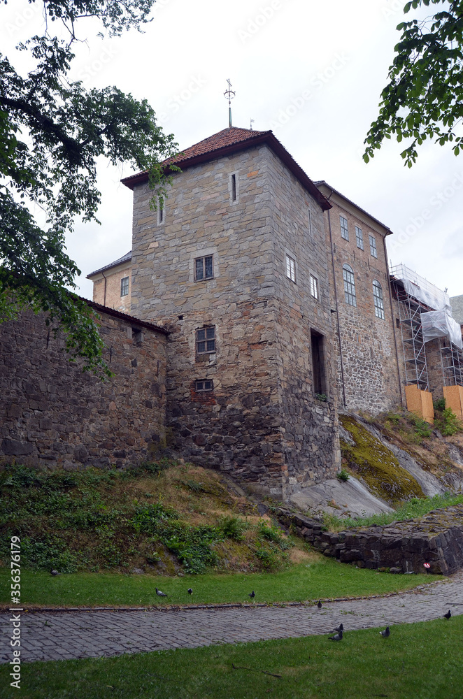 The pictures show the ancient Akerhus Festning defensive fortress in Oslo
