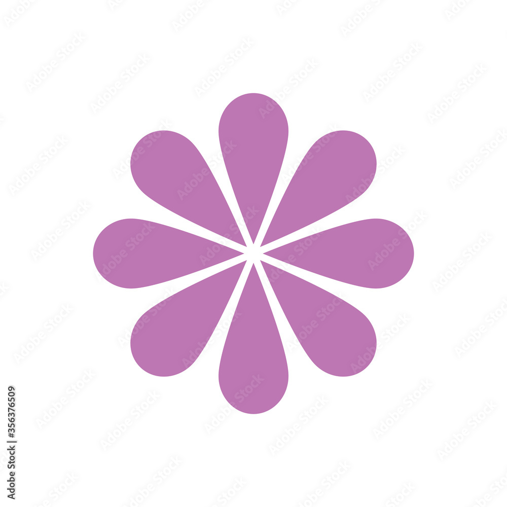 Flower logo vector design template