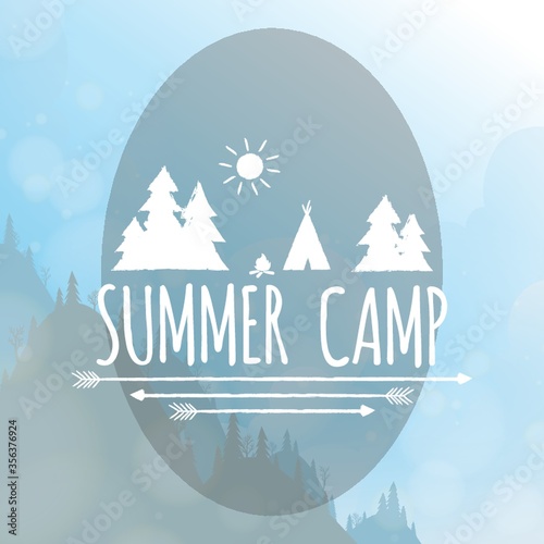 summer camp label