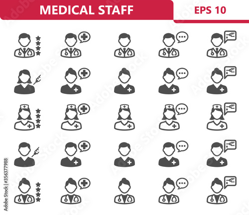 Medical Staff Icons