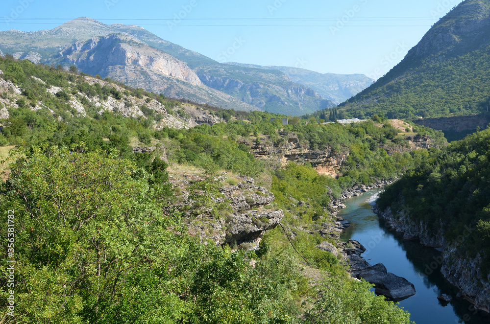 Mountain landscape with mountain river