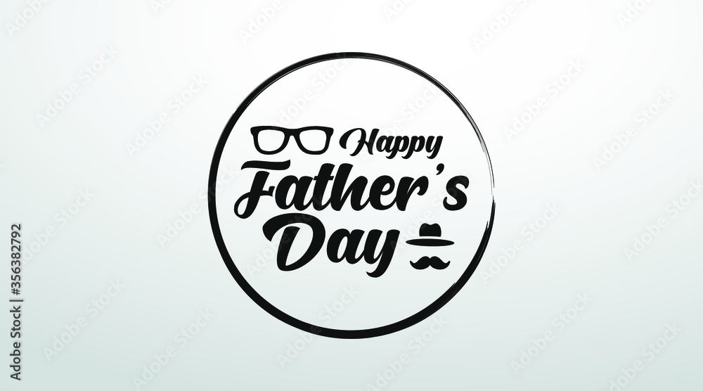 Happy father's day calligraphy style banner, logo, sign, cover, design concept, greeting card with black text on a light background. Happy father's day calligraphy style banner, logo, sign, cover, design concept, greeting card with black text on a light background.
