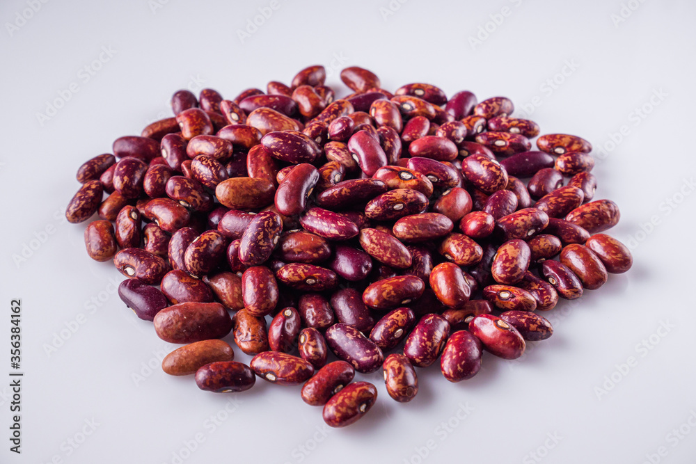 fresh organic natural beans on a white background fresh organic natural beans on a white background